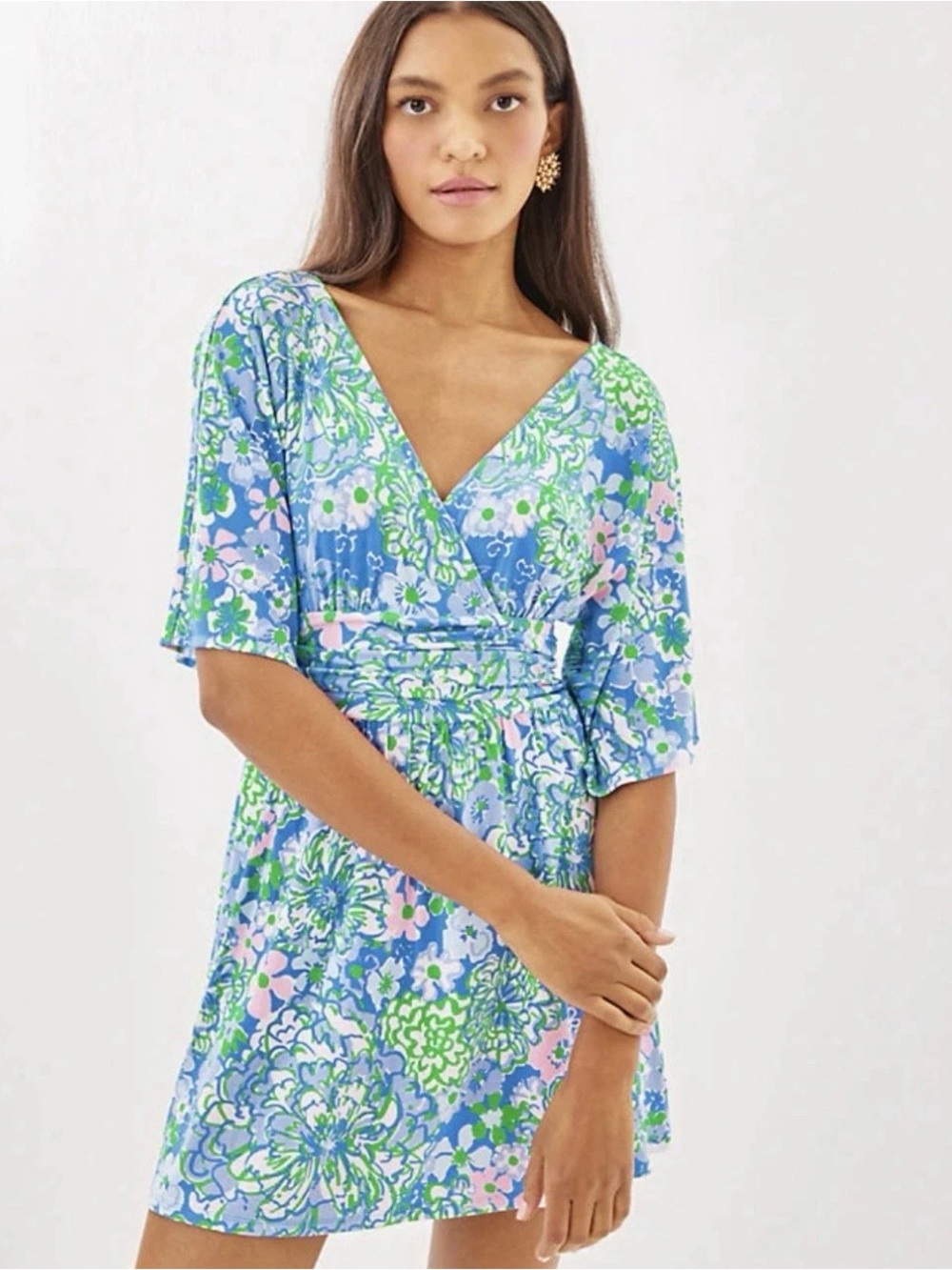 Lilly Pulitzer Parigi Skort Romper Blue Large